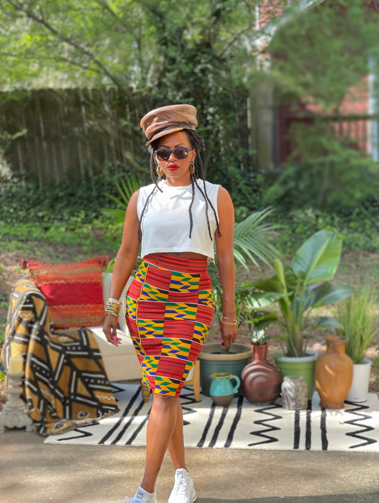 Oh My Kente Zip-up Skirt